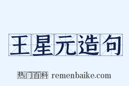 王星元造句是什么意思的图片